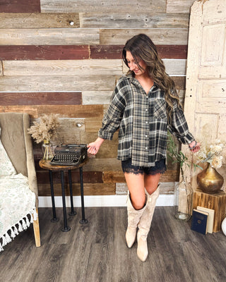 Two Lane Town Button Down, Gray