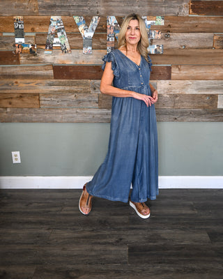 Walk in Ease Jumpsuit, Denim