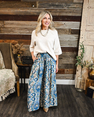 Worth the Wait Pants, Blue