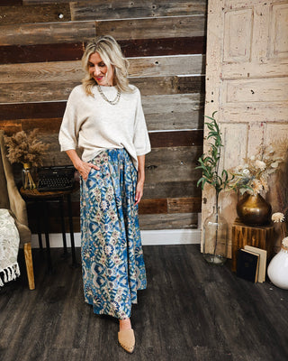 Worth the Wait Pants, Blue