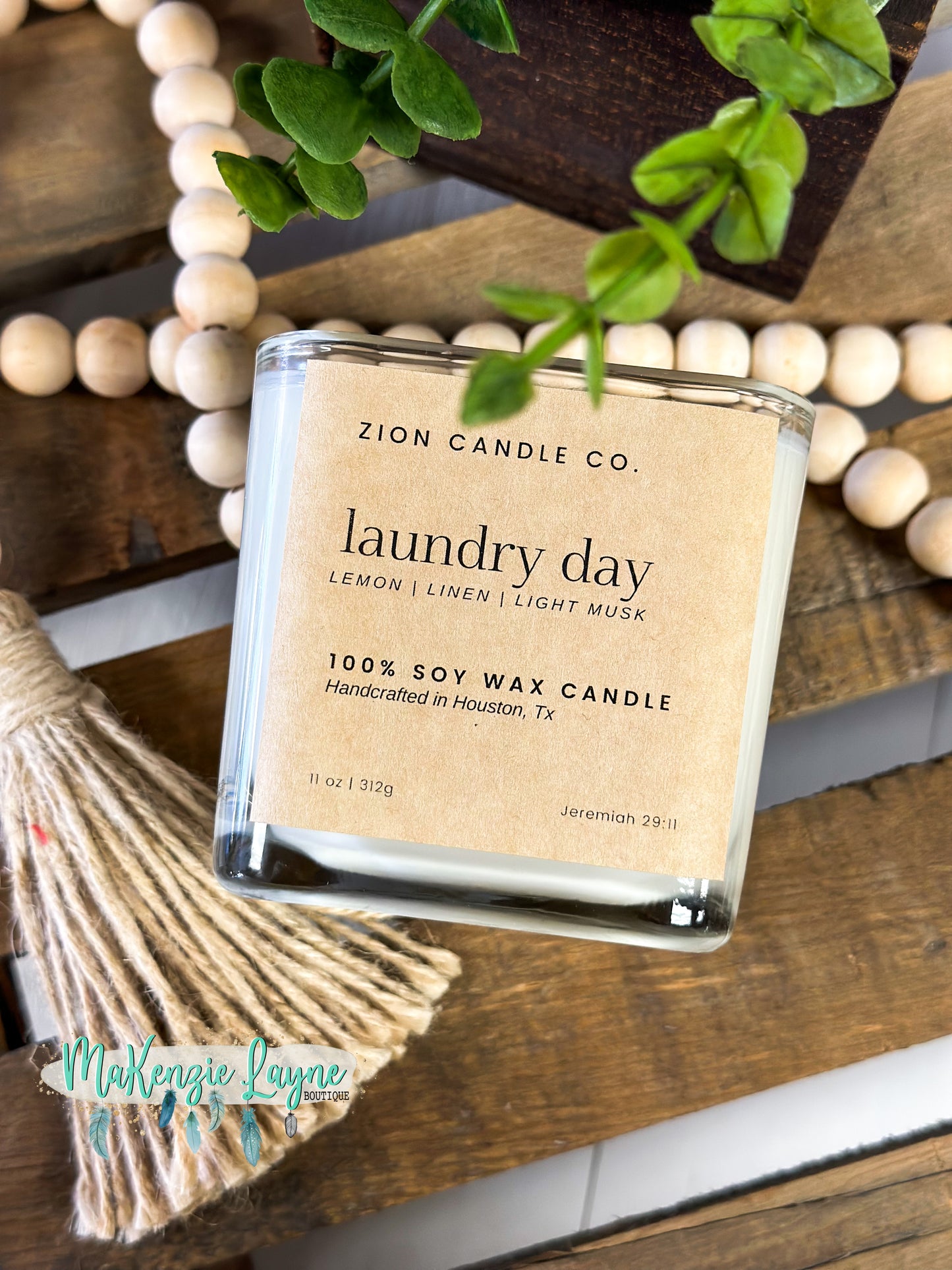 Zion Candle: Laundry Day