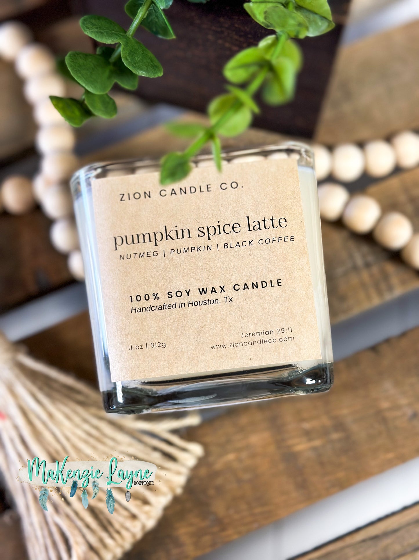 Zion Candle: Pumpkin Spice Latte