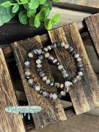 Dark Chocolate Beaded Beauty Bracelet